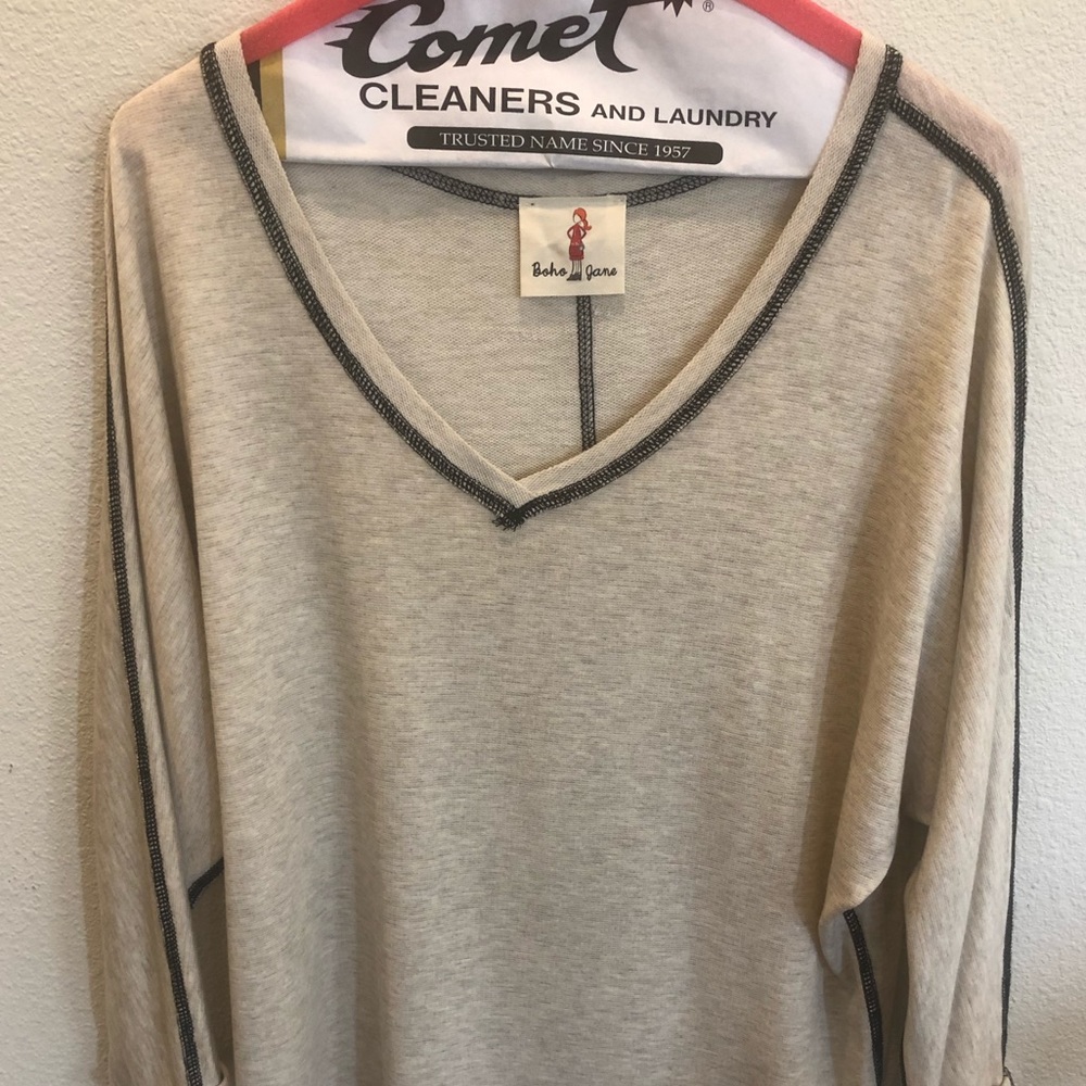 Oversized cotton blouse